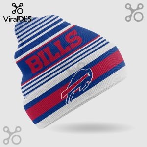 Buffalo Bills NFL Striped Knit Cuffed Beanie Hat