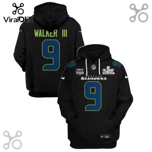 Seattle Seahawks Walker III 9 Super Bowl LVI 3D Design Hoodie