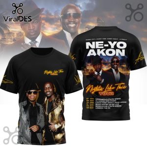 NE-YO And AKON Nights Like This 2026 Tour 3D T-Shirt