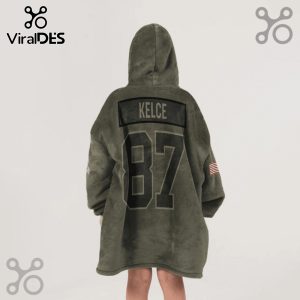 Hoodie Blanket featuring 'Kelce' and the number '87' on the back.!