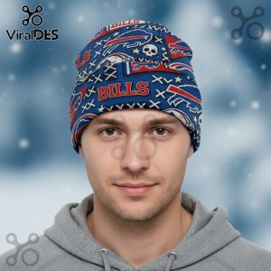 Buffalo Bills Fan Gear All-Over Print Beanie Hat