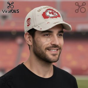 Chiefs 65th Anniversary Distressed Vintage Style Baseball Cap