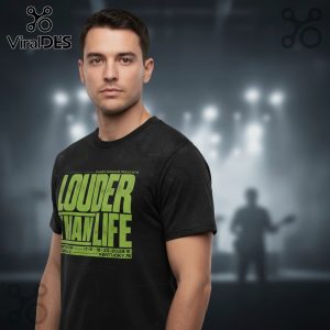 Black tee with green 