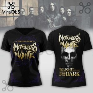 Afraid Of The Dark Motionless In White 3D T-Shirt - Officially licensed MIW merch with a vibrant, detailed design.