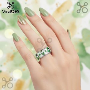 Custom Name Snoopy Silver Tungsten Ring