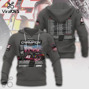 Daytona 500 Champion 2026 hoodie featuring a race car and the text 'The Tyler Reddick'.!
