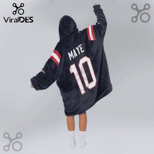 Oversized hoodie blanket featuring 'MAYE' and the number '10' in a football jersey style design.!
