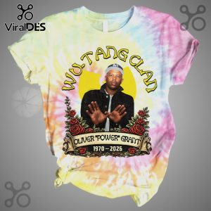 T-shirt with tie dye and Wu-Tang Clan Oliver 'Power' Grant tribute graphic.!