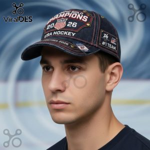 USA Hockey Olympic Gold Champions 2026 1 Team Official Authentic Cap