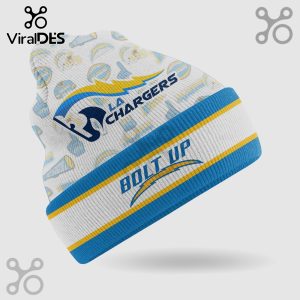 Los Angeles Chargers Bolt Up Team Logo Beanie Hat