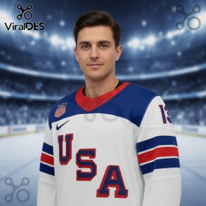 Gaudreau USA Hockey Jersey 13 – White Olympic Hockey Jersey