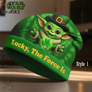 Yoda Star Wars St Patricks Day Beanie Hat