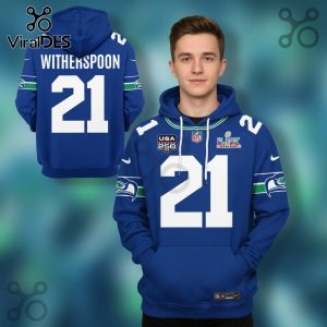 Seattle Seahawks Witherspoon 21 Super Bowl LVI Commemorative 3D Hoodie