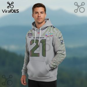 Seattle Seahawks Witherspoon 21 Football Jersey 3D Pullover Hoodie