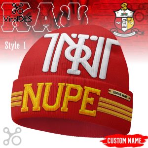 Kappa Alpha Psi beanie with custom name embroidery. Show your Nupe pride!