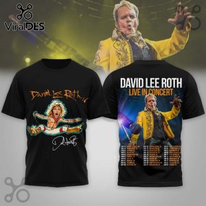 David Lee Roth 2026 Tour 3D T-Shirt