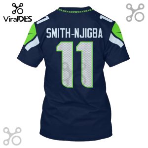 Back of a navy blue sports jersey with