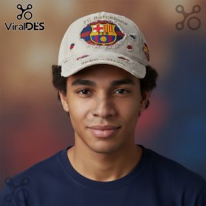 Barcelona FC 1899-2026 Distressed Commemorative Baseball Cap