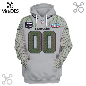 Seattle Seahawks Super Bowl LVIII hoodie with the number 00.!