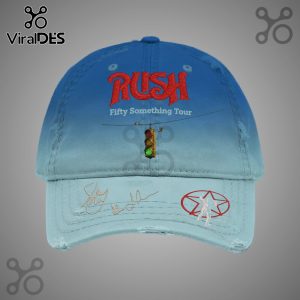 Blue hat with Rush logo, 