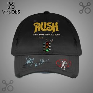 Black distressed hat with 