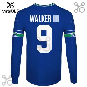 Blue long-sleeve jersey with 