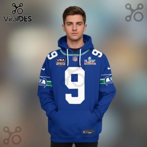 Seattle Seahawks Walker III 9 Super Bowl LII 3D Hoodie