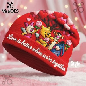 Winnie-the-Pooh Valentine Day Custom Beanie Hat