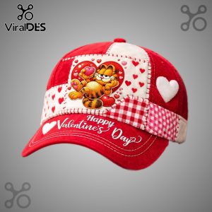 Garfield Valentine's Day Classic Cap - Show your love with this adorable Garfield hat!