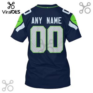 Back of a custom football jersey style t-shirt with the name 'ANY NAME' and the number '00'.!