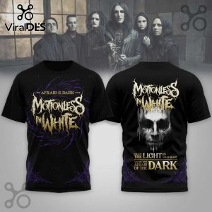 Afraid Of The Dark Motionless in White 3D T-Shirt