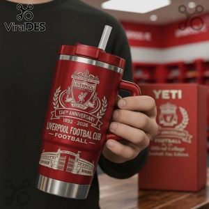 Liverpool FC 134th Anniversary Football Fan Edition College Tumbler