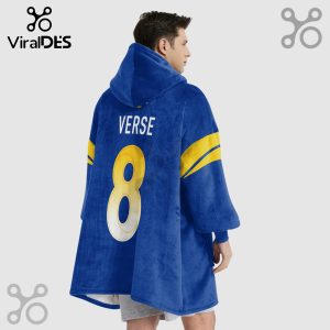 Hoodie blanket featuring the word 