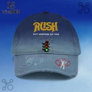Rush Fifty Something 2027 Tour Autographed Graphic Baseball Cap