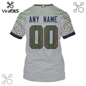 Customizable sports jersey with 'ANY NAME' and the number '00', featuring a leaf pattern and the number '12'.!