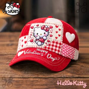 Hello Kitty Valentine's Day Classic Cap - Adorable pink hat for a sweet Valentine's look. Perfect gift for Sanrio fans!