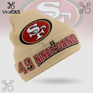 Beanie with 49ers logo, '49' and 'Niner Gang' text.!
