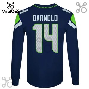 A long sleeved football jersey with the name DARNOLD and the number 14 on the back.!