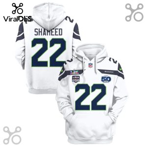 Seattle Seahawks Shaheed 22 50th Anniversary NFL Premium 3D Hoodie