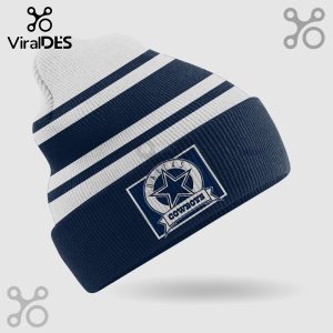Dallas Cowboys Striped Cuffed Knit Beanie Hat
