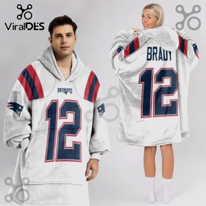 Tom Brady New England Patriots 12 Oversized Wearable Blanket Hoodie