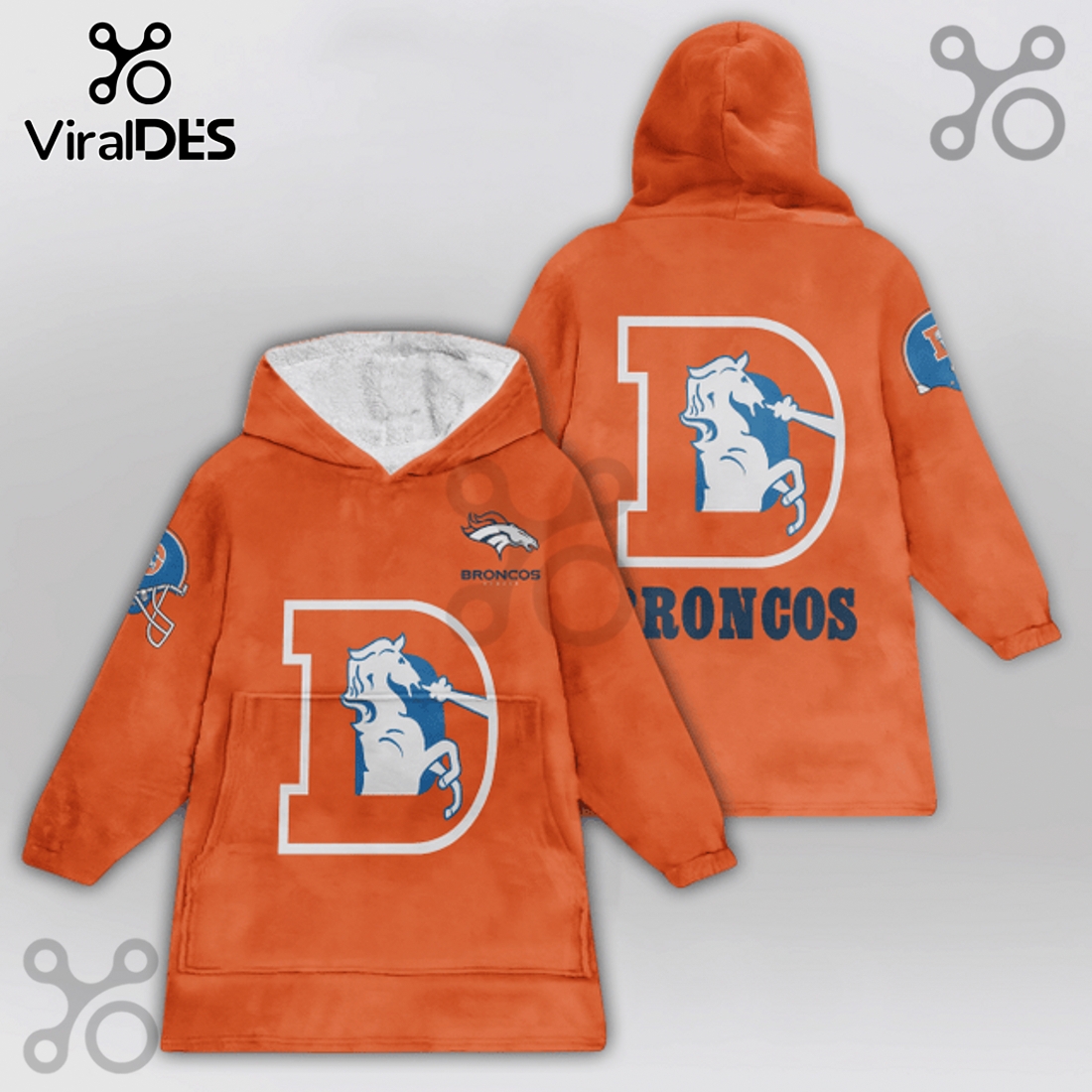 Bo Nix Denver Broncos 10 Football Player Oversized Blanket Hoodie Bo Nix Denver Broncos 10 Football Player Oversized Blanket Hoodie