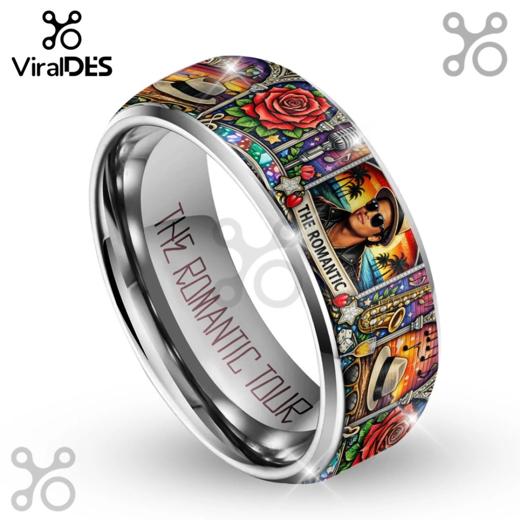 Bruno Mars Limited Edition Silver Tungsten Ring