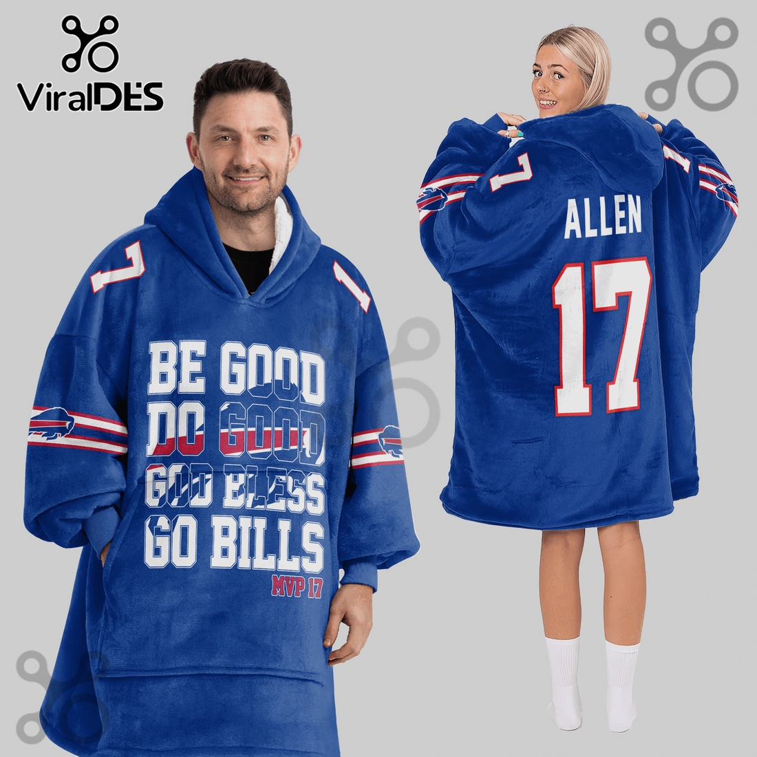 Buffalo Bills Allen 17 Motivational Throw Blanket Hoodie Buffalo Bills Allen 17 Motivational Throw Blanket Hoodie