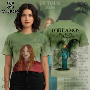 Tori Amos In Times of Dragons US Tour 2026 T-Shirt Tori Amos In Times of Dragons US Tour 2026 T-Shirt