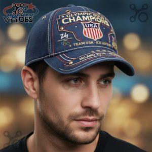 USA Hockey Olympic Gold Champions 2026 Premium Team Cap