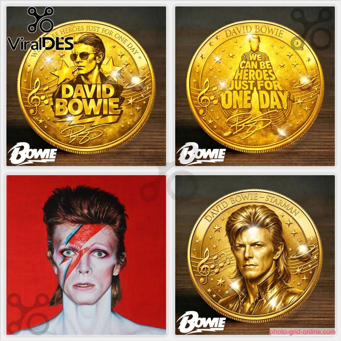 David Bowie Starman Commemorative Coin David Bowie Starman Commemorative Coin