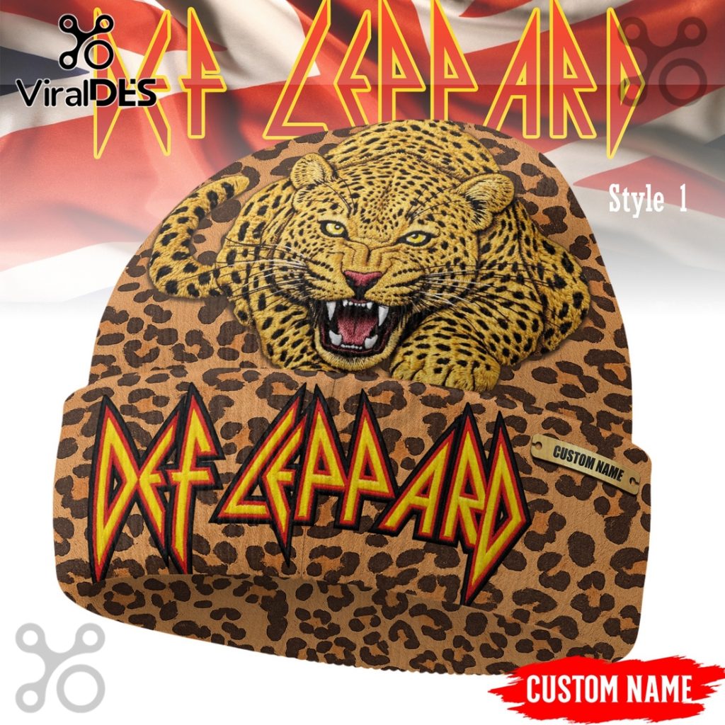 Def Leppard Rock Band Beanie Hat Def Leppard Rock Band Beanie Hat