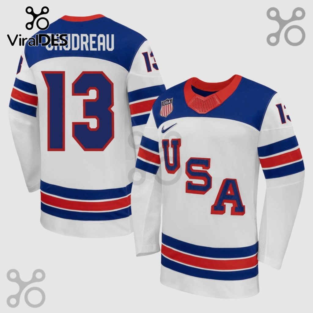 Gaudreau USA Hockey Jersey 13 – White Olympic Hockey Jersey