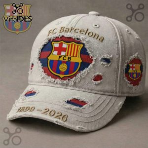 Barcelona FC 1899-2026 Distressed Commemorative Baseball Cap